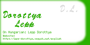 dorottya lepp business card